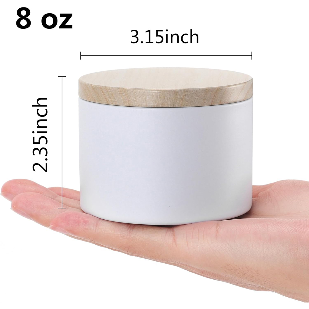 White Candle tins with Metal W - đánh giá và giá Candle Making Homewood