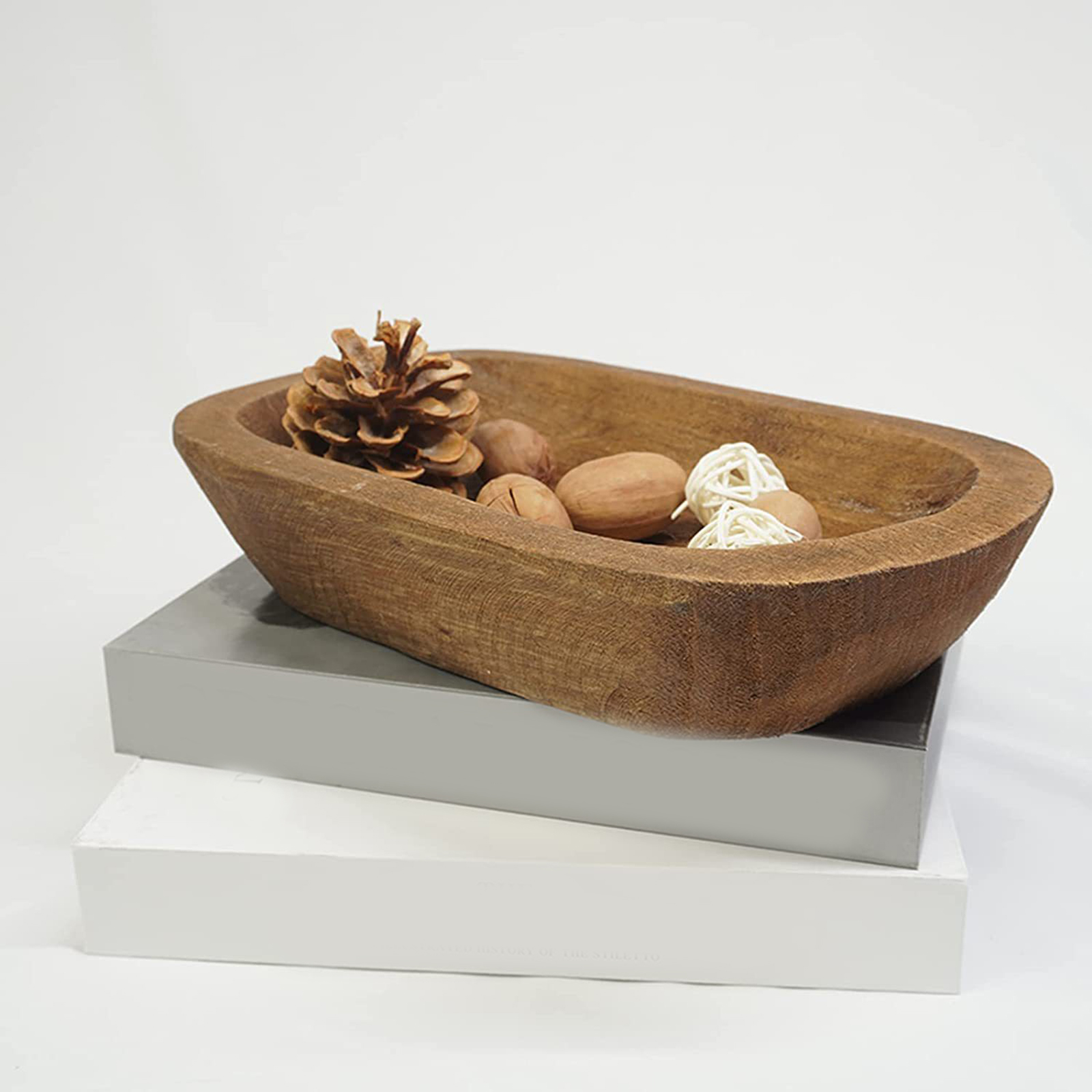 1Pc Solid Wooden Dough Bowl Ca - đánh giá và giá Candle Making Homewood