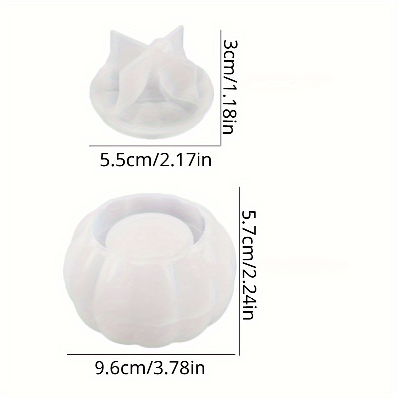 2pcs Pumpkin Jar Silicone Mold - đánh giá và giá Candle Making Design