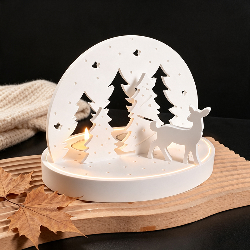 Christmas Elk Tealight Candle  - đánh giá và giá Candle Making Design