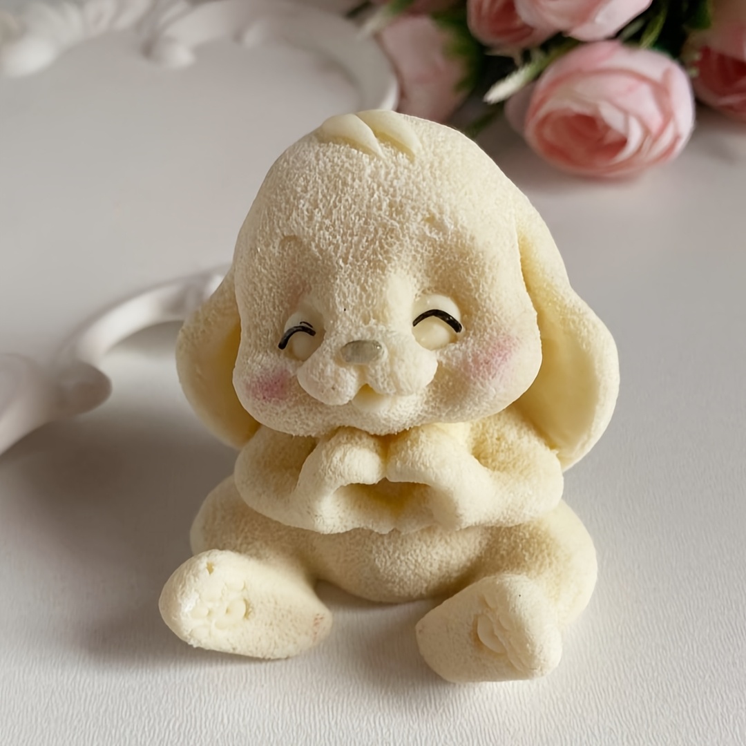 1pc Adorable Rabbit Resin Sili - đánh giá và giá Candle Making Design