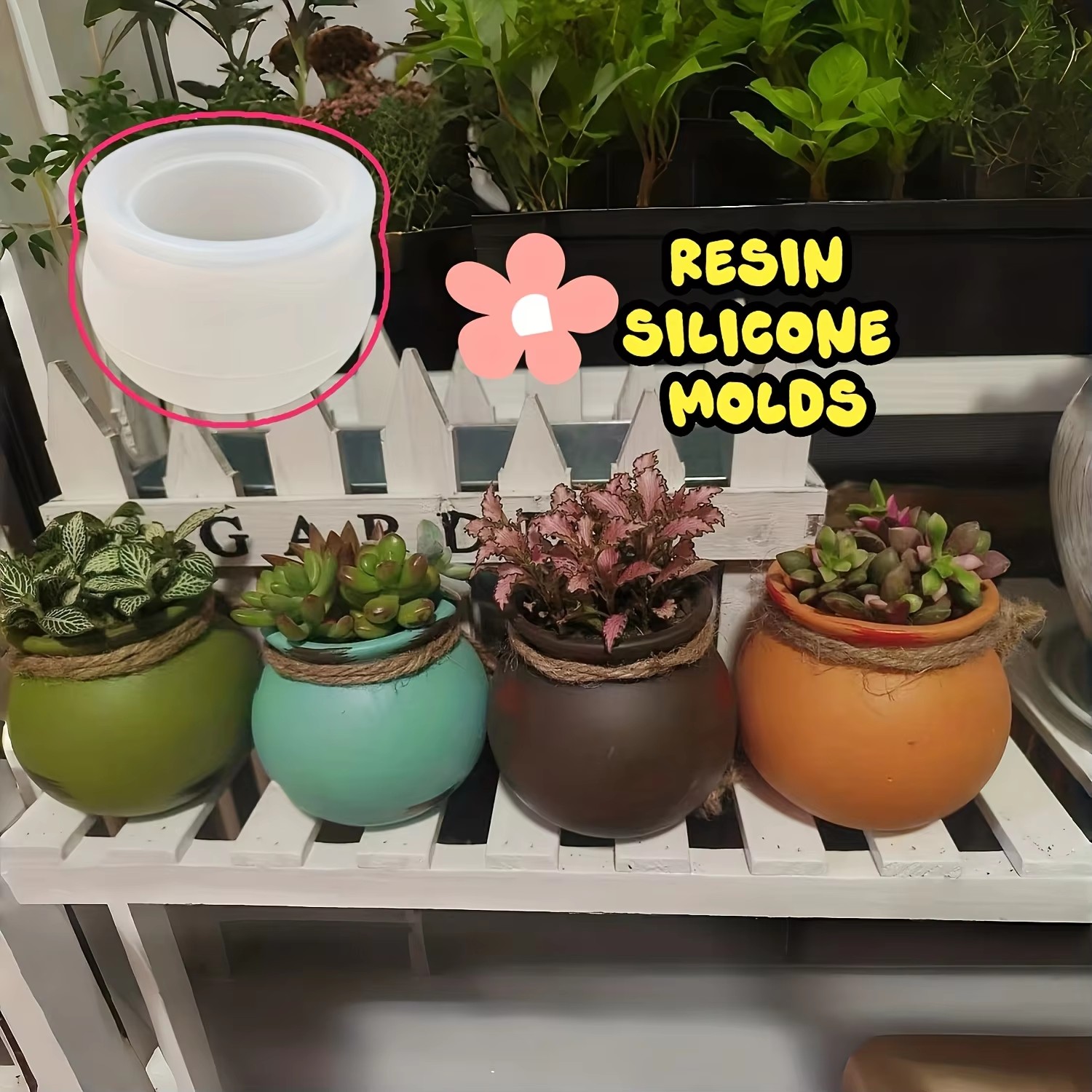 Silicone Flower Pot Molds, Res - đánh giá và giá Candle Making Design