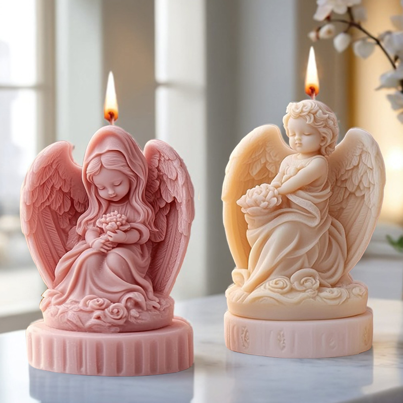 3D cute couple angel candle mo - đánh giá và giá Candle Making Thermometer
