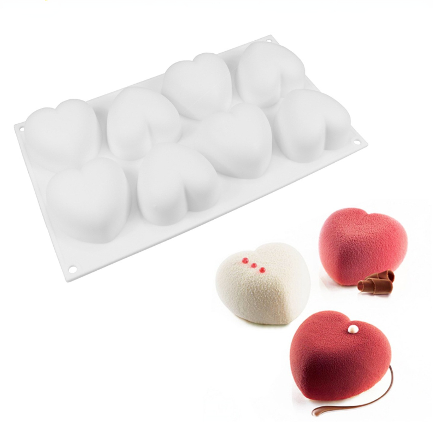 Love Heart Silicone Soap Mold  - đánh giá và giá Candle Making Workshop