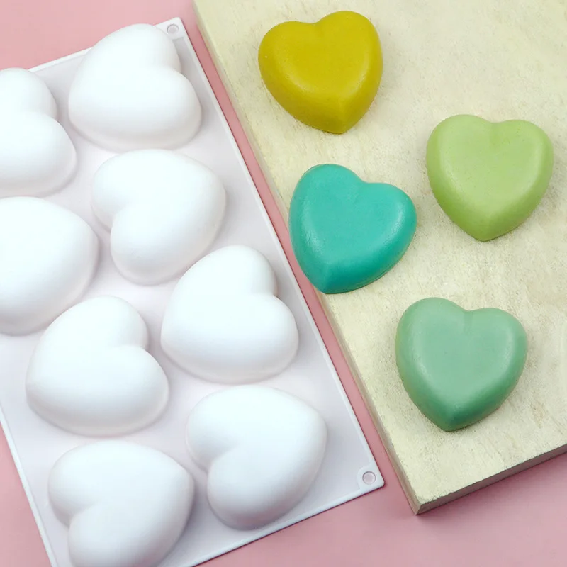 Love Heart Silicone Soap Mold  - đánh giá và giá Candle Making Workshop
