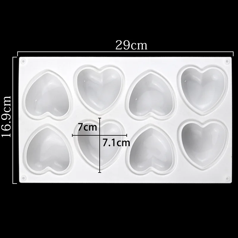 Love Heart Silicone Soap Mold  - đánh giá và giá Candle Making Workshop