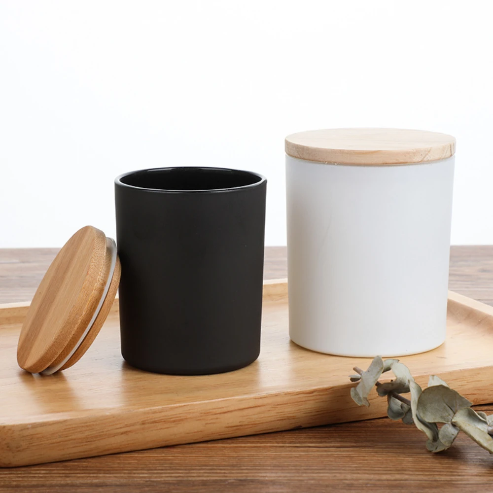 Wooden Cover Glass Candle Jars - đánh giá và giá Candle Making Homewood