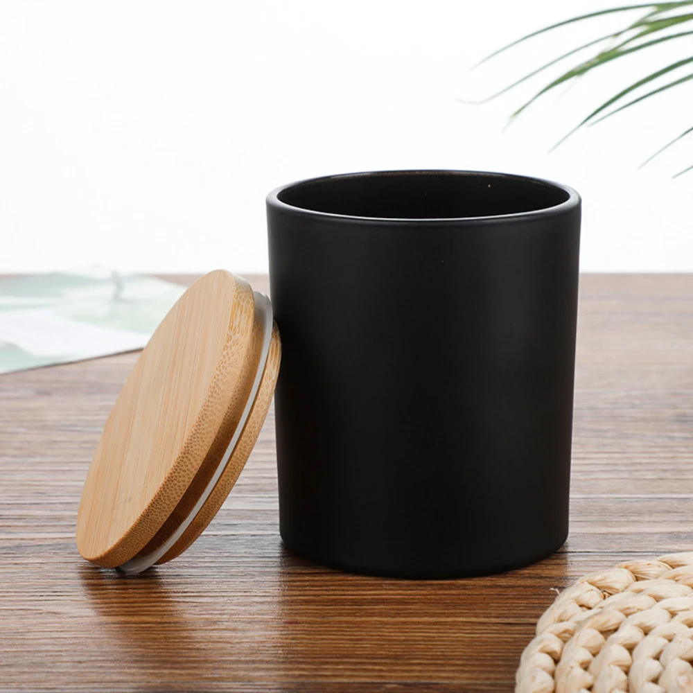 Wooden Cover Glass Candle Jars - đánh giá và giá Candle Making Homewood