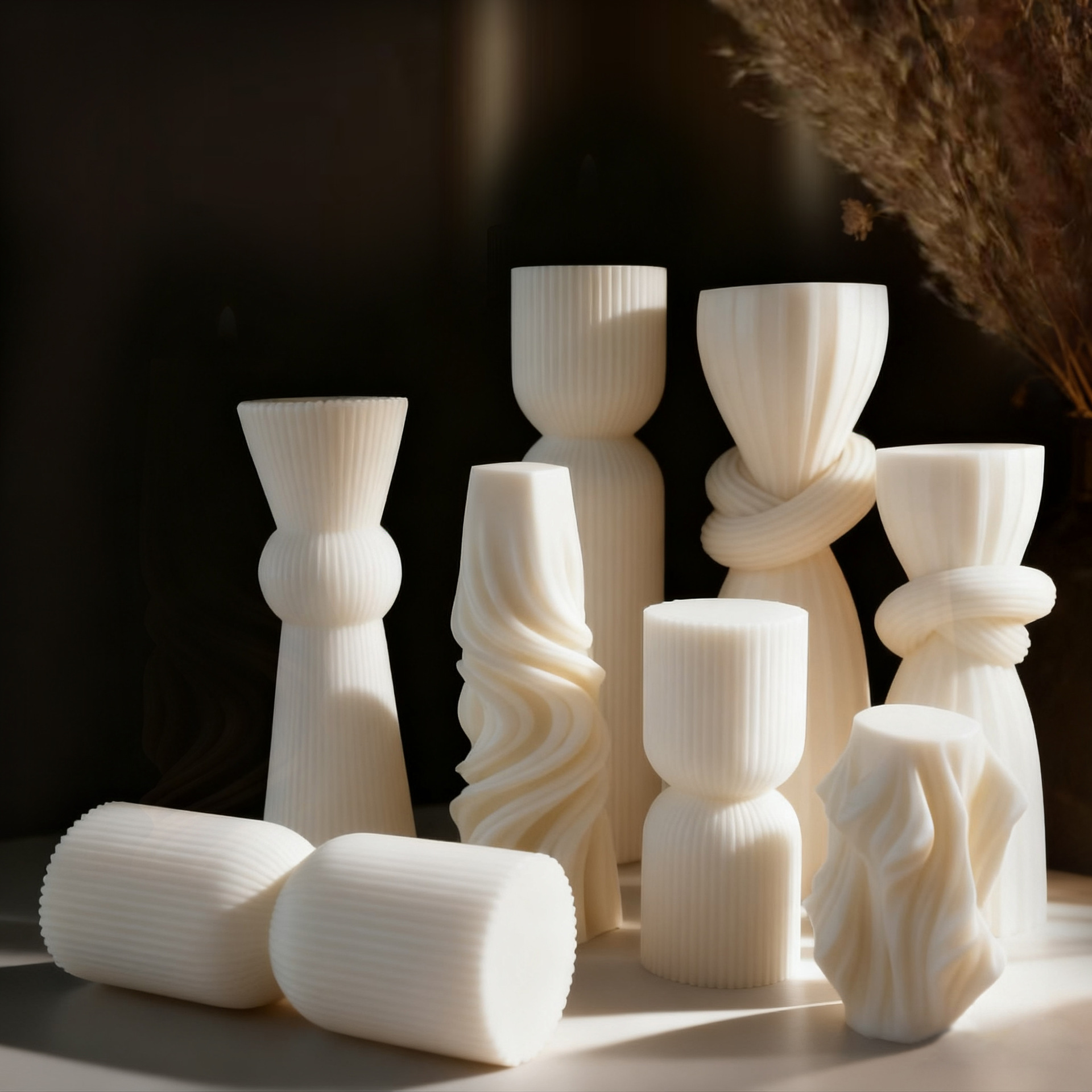 Nordic Minimalist White Scente - đánh giá và giá Candle Making Design