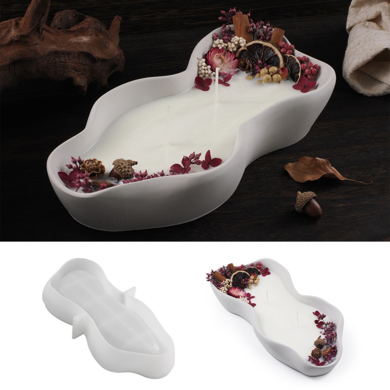 DIY Irregular Wave Candle Bowl - đánh giá và giá Candle Making Design