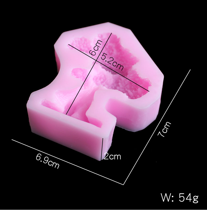 Cây thông silica gel khuôn TỰ  - đánh giá và giá Candle Making Design