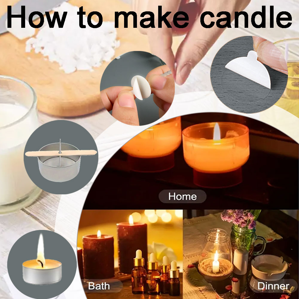 55pcs Flower Candle Wick Wood  - đánh giá và giá Candle Making Homewood