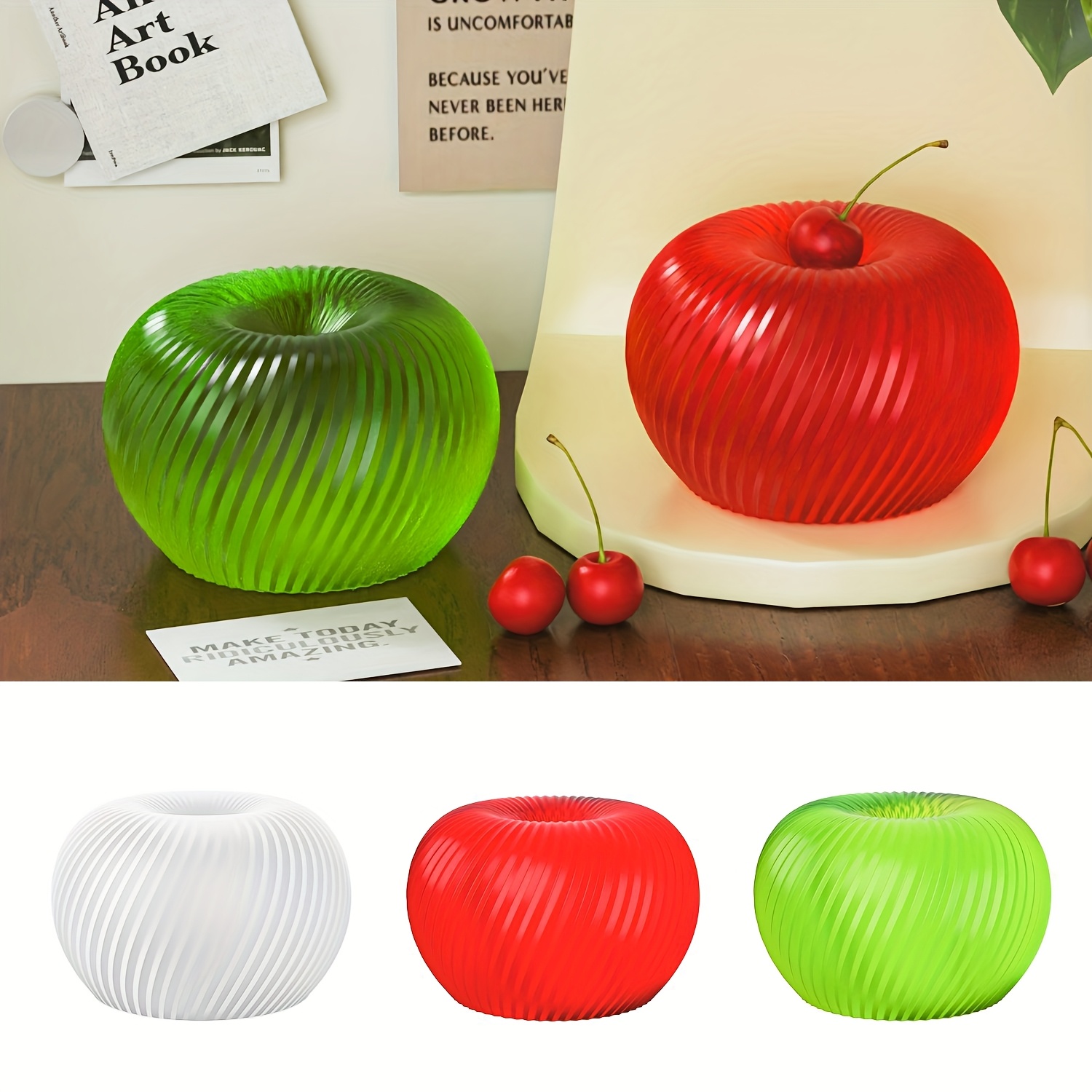 A trendy red apple silicone mo - đánh giá và giá Candle Making Design