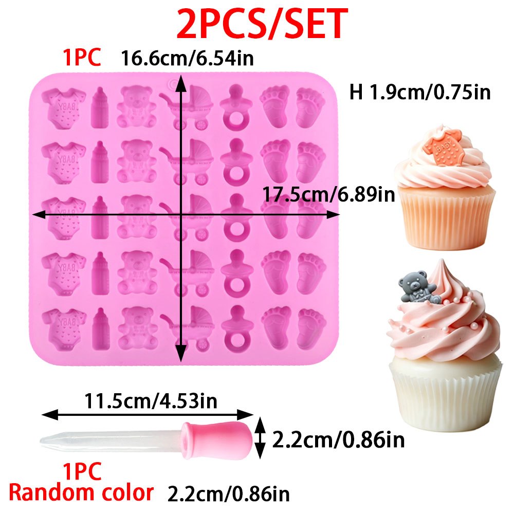 2pcs Silicone Mold Set 35-Cavi - đánh giá và giá Candle Making Workshop