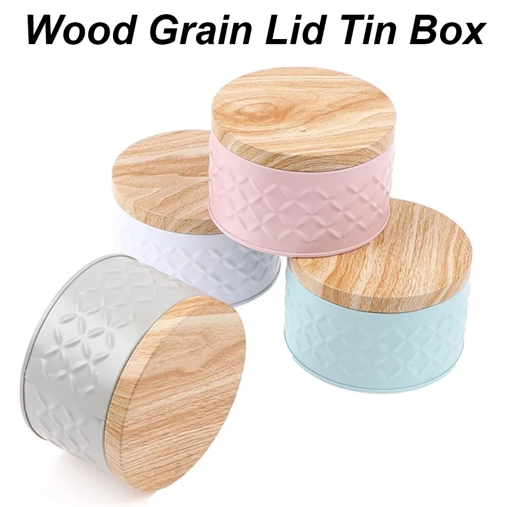 Tea Storage Jar Wood Grain Tin - đánh giá và giá Candle Making Homewood