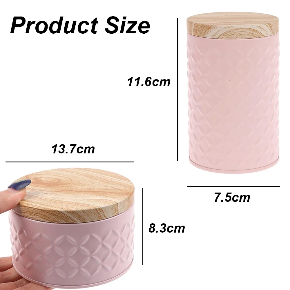 Tea Storage Jar Wood Grain Tin - đánh giá và giá Candle Making Homewood