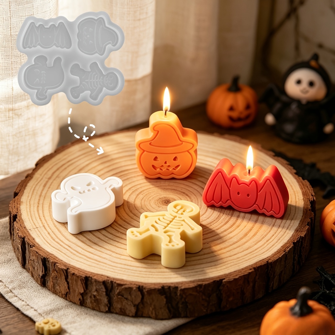 4-cavity silicone resin mold s - đánh giá và giá Candle Making Design